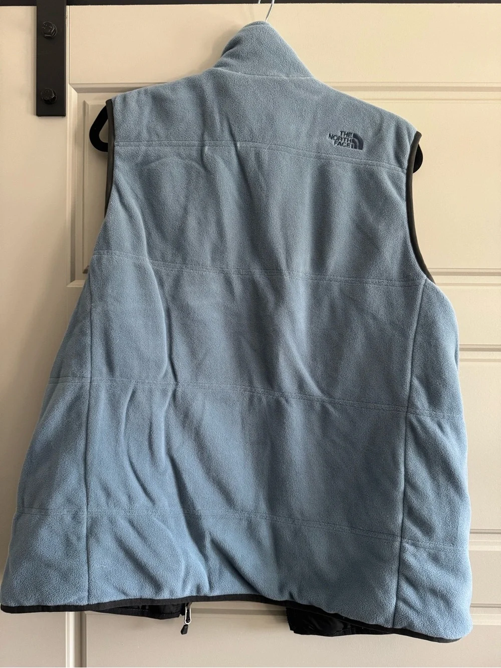 Men's Reversible Two-Tone Lightweight Fleece-Lined Vest - Navy/Gray